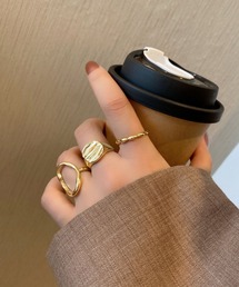 【456858】モチーフリング3点セット(RO)