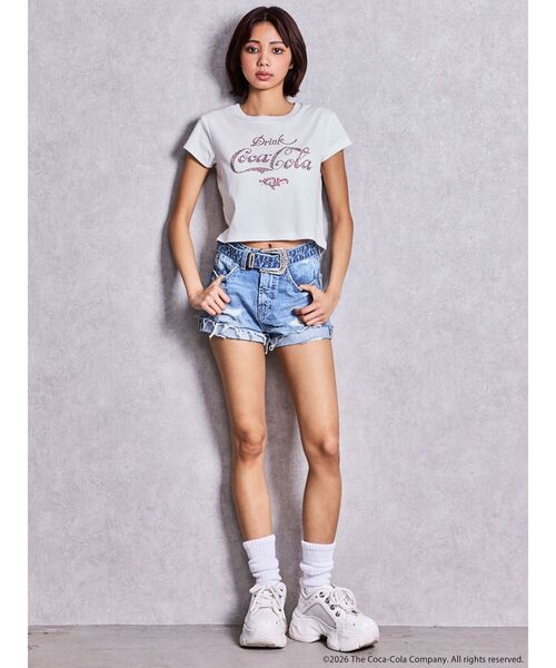 GYDA(ジェイダ)の「Coca-Cola bijou Tシャツ(Tシャツ/カットソー・レディース・ブラック/レッド/オフホワイト・FREE)」の10枚目の写真
