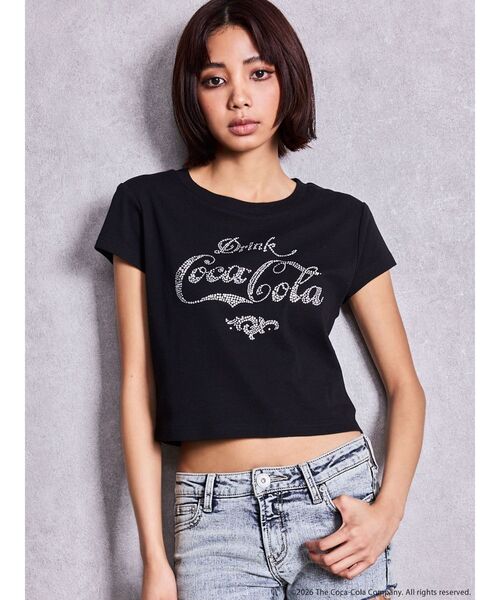 GYDA(ジェイダ)の「Coca-Cola bijou Tシャツ(Tシャツ/カットソー・レディース・ブラック/レッド/オフホワイト・FREE)」の12枚目の写真