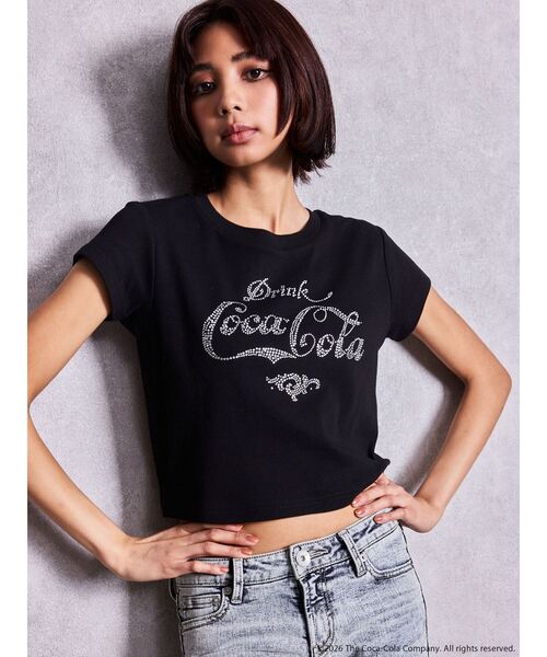 GYDA(ジェイダ)の「Coca-Cola bijou Tシャツ(Tシャツ/カットソー・レディース・ブラック/レッド/オフホワイト・FREE)」の13枚目の写真
