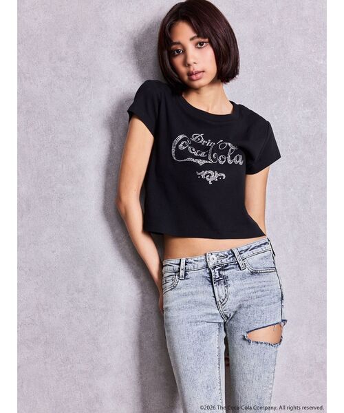 GYDA(ジェイダ)の「Coca-Cola bijou Tシャツ(Tシャツ/カットソー・レディース・ブラック/レッド/オフホワイト・FREE)」の16枚目の写真