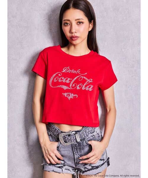 GYDA(ジェイダ)の「Coca-Cola bijou Tシャツ(Tシャツ/カットソー・レディース・ブラック/レッド/オフホワイト・FREE)」の19枚目の写真