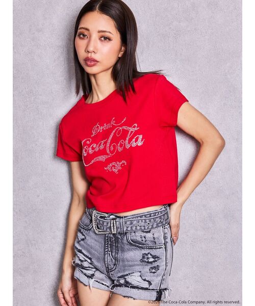 GYDA(ジェイダ)の「Coca-Cola bijou Tシャツ(Tシャツ/カットソー・レディース・ブラック/レッド/オフホワイト・FREE)」の20枚目の写真