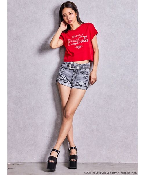 GYDA(ジェイダ)の「Coca-Cola bijou Tシャツ(Tシャツ/カットソー・レディース・ブラック/レッド/オフホワイト・FREE)」の22枚目の写真