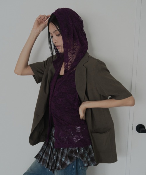 FEKETE(フェケテ)の「half tailored jacket / ハーフテーラードジャケット(テーラードジャケット・レディース・ブラック/ミント/モカ・LARGE/SMALL/MEDIUM)」の16枚目の写真