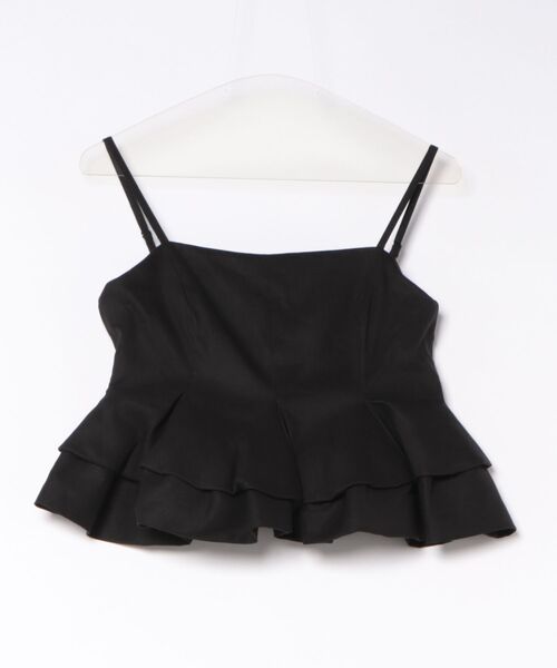 CLANE(クラネ)の「CLANE/クラネ/BUBBLE PEPLUM CAMI TOPS(キャミソール・レディース・ブラック・1)」の12枚目の写真