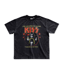 MAINBOOTH（メインブース）の「[KISS] ロックサーカスTシャツ（チャコール）（Tシャツ/カットソー）」