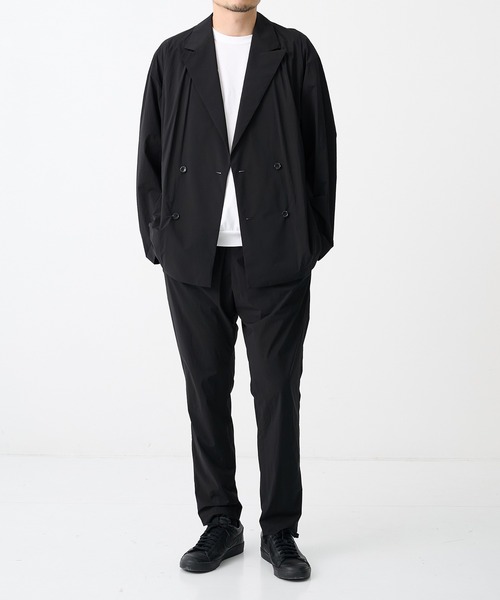 N.HOOLYWOOD(N.ハリウッド)の「【N.HOOLYWOOD/エヌハリウッド】別注Cool Tuch Tapared Pants/【軽量,接触冷感】(スラックス・メンズ・ネイビー/ブラック・36/38/40cm)」の6枚目の写真