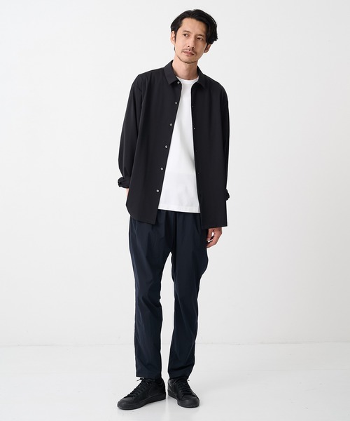 N.HOOLYWOOD(N.ハリウッド)の「【N.HOOLYWOOD/エヌハリウッド】別注Cool Tuch Tapared Pants/【軽量,接触冷感】(スラックス・メンズ・ネイビー/ブラック・36/38/40cm)」の21枚目の写真
