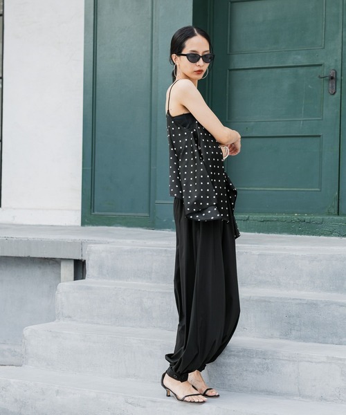 HEREIAM(ヘレイアム)の「【HEREIAM】撥水&軽量&接触冷感&UVカット/撥水Comfy バルーンパンツ(その他パンツ・レディース・ライトピンク/ブラック・SMALL/MEDIUM)」の20枚目の写真