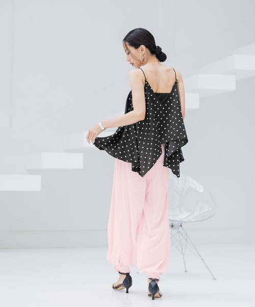 HEREIAM(ヘレイアム)の「【HEREIAM】撥水&軽量&接触冷感&UVカット/撥水Comfy バルーンパンツ(その他パンツ・レディース・ライトピンク/ブラック・SMALL/MEDIUM)」の3枚目の写真