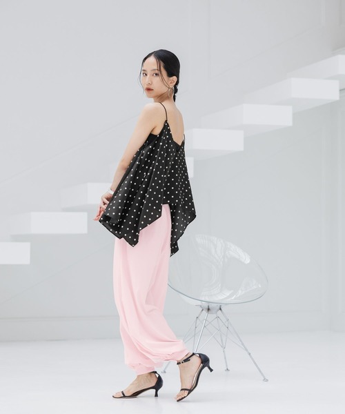 HEREIAM(ヘレイアム)の「【HEREIAM】撥水&軽量&接触冷感&UVカット/撥水Comfy バルーンパンツ(その他パンツ・レディース・ライトピンク/ブラック・SMALL/MEDIUM)」の5枚目の写真