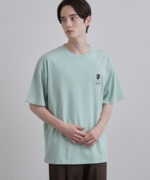 ひげオジワンポイントTシャツ