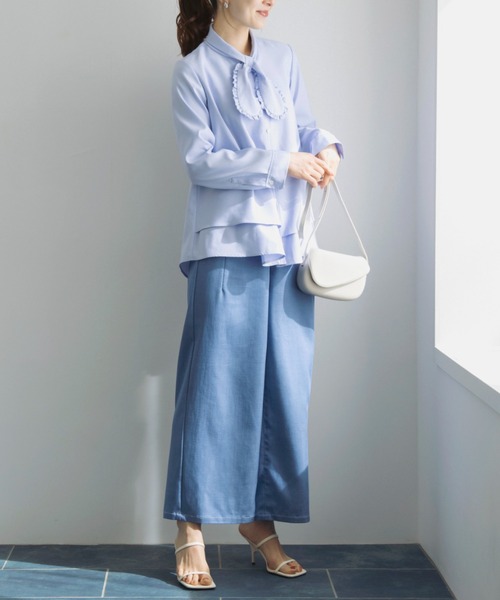 Sono(ソーノ)の「【SONO/ソーノ】カラーラインデニムパンツ(デニムパンツ・レディース・インディゴブルー/ライトブルー・2/1)」の8枚目の写真