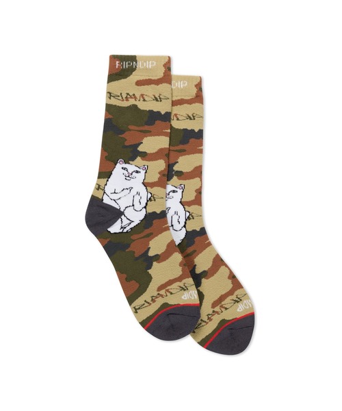 RIPNDIP(リップンディップ)の「LORD NERMAL STREET SOCKS(ソックス/靴下・メンズ・ブラウン系カモフラージュ・FREE)」の3枚目の写真