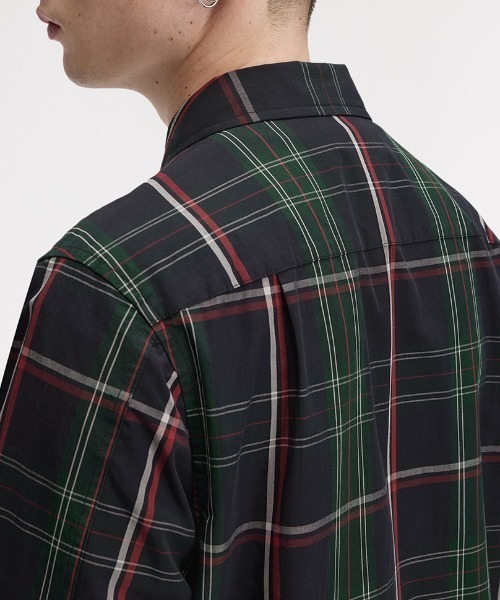 FRED PERRY(フレッドペリー)の「【先行予約受付中】Fred Perry Tartan Overshirt/フレッドペリータータンチェックオーバーシャツ(シャツ/ブラウス・メンズ・グリーン・S/M/L)」の4枚目の写真