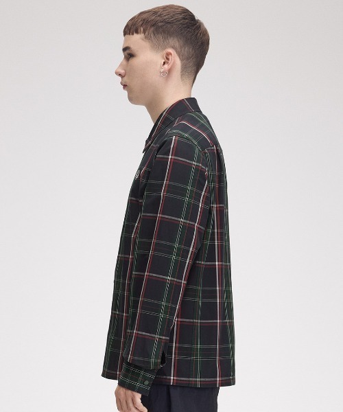 FRED PERRY(フレッドペリー)の「【先行予約受付中】Fred Perry Tartan Overshirt/フレッドペリータータンチェックオーバーシャツ(シャツ/ブラウス・メンズ・グリーン・S/M/L)」の8枚目の写真