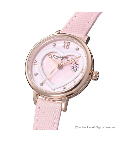 ANGEL HEART(エンジェルハート)の「Angel Heart/エンジェルハート ESTHER BUNNY Collaboration 腕時計 AHT-EB26PPK レディース ポーチセット(アナログ腕時計・レディース・ピンク・FREE)」の3枚目の写真