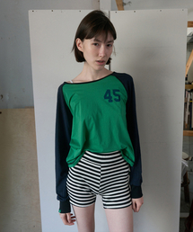 NOCONTENT（ノーコンテント）の「355. 45 エアリーティー _ グリーン（Tシャツ/カットソー）」