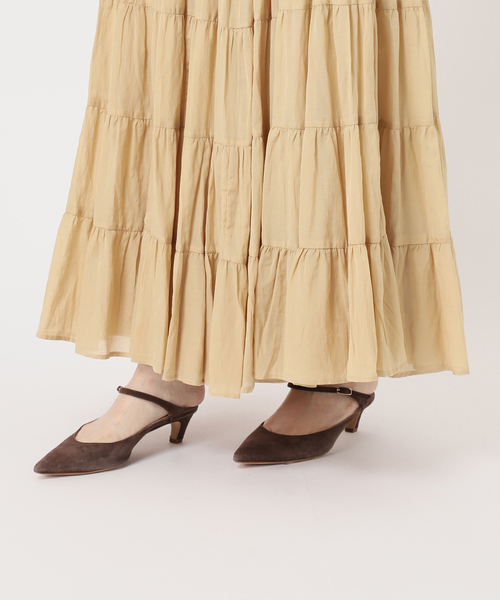 Couture d'adam（クチュールドアダム）の「《NOBLE別注カラー》COUTURE D'ADAM SushiVoile Tiered Skirt（スカート・レディース・ベージュ/ボルドー・38）」の16枚目の写真