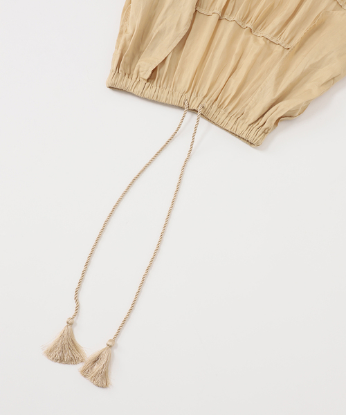 Couture d'adam（クチュールドアダム）の「《NOBLE別注カラー》COUTURE D'ADAM SushiVoile Tiered Skirt（スカート・レディース・ベージュ/ボルドー・38）」の17枚目の写真