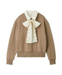 SNIDEL（スナイデル）の「【USAGI ONLINE/ZOZO TOWN限定】エンブロイダリーボウタイスウェット（スウェット）」