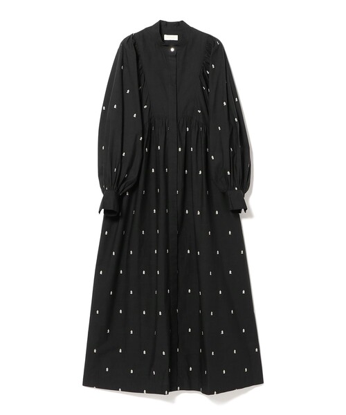Demi-Luxe BEAMS(デミルクス ビームス)の「ne Quittez pas / ビンディ シャツ ワンピース(ワンピース・レディース・ブラック・MEDIUM)」の1枚目の写真