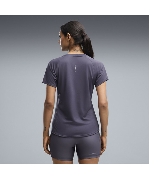 PUMA(プーマ)の「PUMA プーマ ウィメンズ ランニング ラン ヴェロシティ 半袖 Tシャツ(Tシャツ/カットソー・レディース・ダークグレー/ラベンダー・X-LARGE/SMALL/LARGE/MEDIUM)」の3枚目の写真