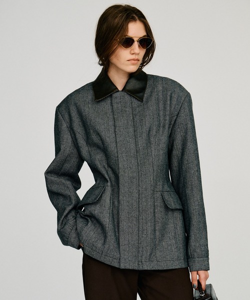 PRANK PROJECT(プランクプロジェクト)の「【2026Autumn Pre-Order】ウールアワーグラスバーンジャケット / Wool Hourglass Barn Jacket(ブルゾン・レディース・グレー・FREE)」の13枚目の写真