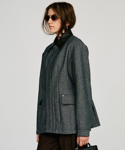 PRANK PROJECT(プランクプロジェクト)の「【2026Autumn Pre-Order】ウールアワーグラスバーンジャケット / Wool Hourglass Barn Jacket(ブルゾン・レディース・グレー・FREE)」の14枚目の写真