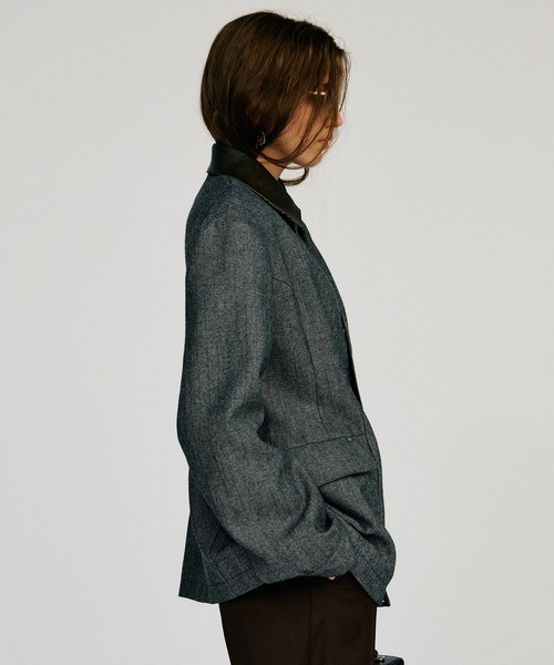 PRANK PROJECT(プランクプロジェクト)の「【2026Autumn Pre-Order】ウールアワーグラスバーンジャケット / Wool Hourglass Barn Jacket(ブルゾン・レディース・グレー・FREE)」の16枚目の写真