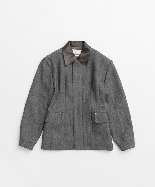 PRANK PROJECT(プランクプロジェクト)の「【2026Autumn Pre-Order】ウールアワーグラスバーンジャケット / Wool Hourglass Barn Jacket(ブルゾン・レディース・グレー・FREE)」の2枚目の写真