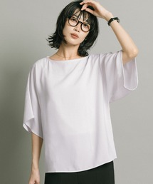 ＼接触冷感／とろみツイル　ハーフスリーブトップス
