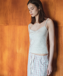 Eyelet Soft Top_Oat Melange