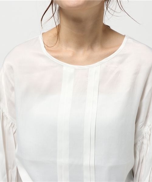 mystic(ミスティック)の「【mystic】タックブラウス(シャツ/ブラウス・レディース・ベージュ/オフホワイト/ミント/ピンク・フリ-)」の11枚目の写真