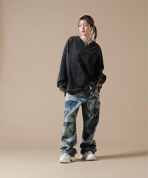 DANKE SCHON(ダンケシェーン)の「DankeSchon/ダンケシェーン/CHEMICAL BRUST RHINESTONE(Tシャツ/カットソー・メンズ・ブラック・M/L)」の11枚目の写真