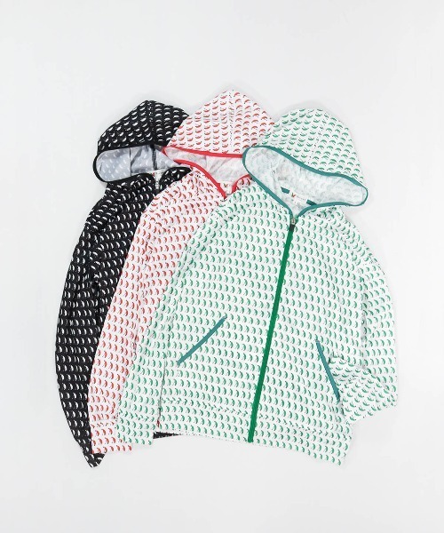 Picone CLUB（ピッコーネクラブ）の「ゴルフピコ総柄UVパーカー（パーカー・レディース・ブラック/ホワイト×グリーン/ホワイト×レッド・13号/11号/9号）」の18枚目の写真