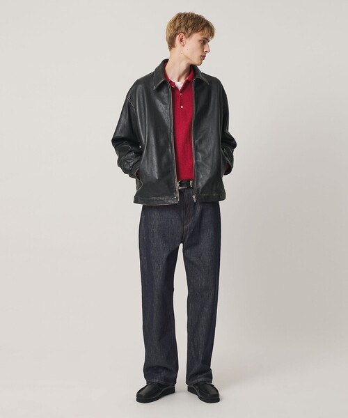 BEAUTY&YOUTH UNITED ARROWS(ビューティーアンドユースユナイテッドアローズ)の「ハイツイスト デニム パンツ クラシック NO.7(デニムパンツ・メンズ・ネイビー・34inch/30inch/28inch/32inch)」の4枚目の写真