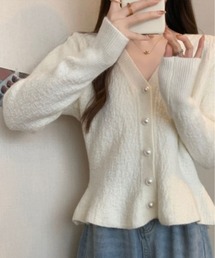 パールニット」に該当するカーディガン/ボレロ（ホワイト/白色系・長袖