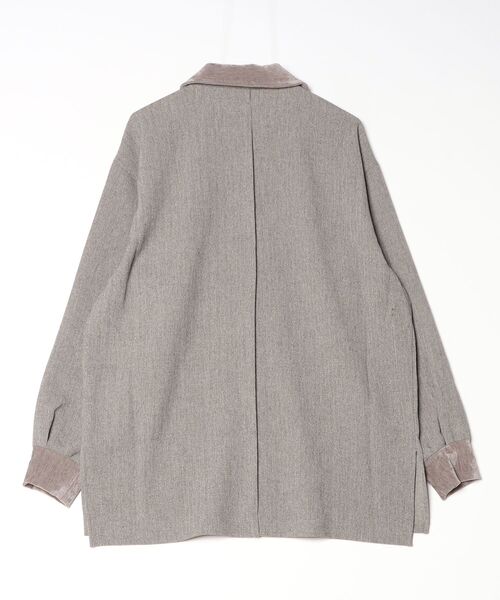 VOAAOV(ヴォアーブ)の「【VOAAOV】TWEEDY Long Sleeve Shirt(シャツ/ブラウス・メンズ・グレイッシュベージュ/チャコールグレー・2/1)」の12枚目の写真