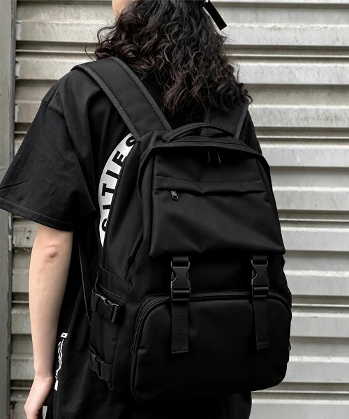Miniministore(ミニミニストア)の「リュック大容量バックパック軽量デイバッグ(バックパック/リュック・レディース・ブラック・FREE)」の2枚目の写真