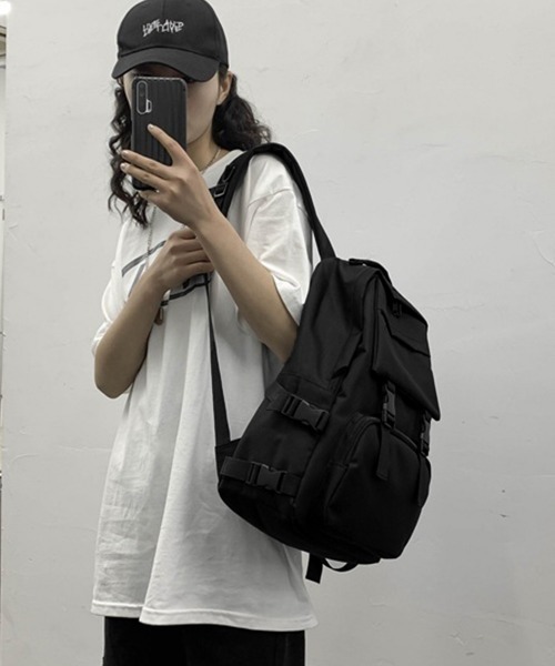 Miniministore(ミニミニストア)の「リュック大容量バックパック軽量デイバッグ(バックパック/リュック・レディース・ブラック・FREE)」の14枚目の写真