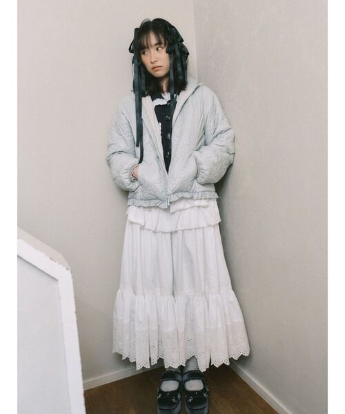 merry jenny(メリージェニー)の「ribbon tstrap shoes(バレエシューズ・レディース・ボルドー/アイボリー/ブラック・MEDIUM/LARGE)」の11枚目の写真