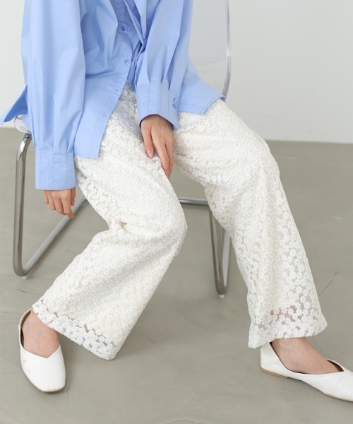 Bou Jeloud(ブージュルード)の「刺繍フラワーパンツ(その他パンツ・レディース・オフホワイト・SMALL/MEDIUM)」の15枚目の写真