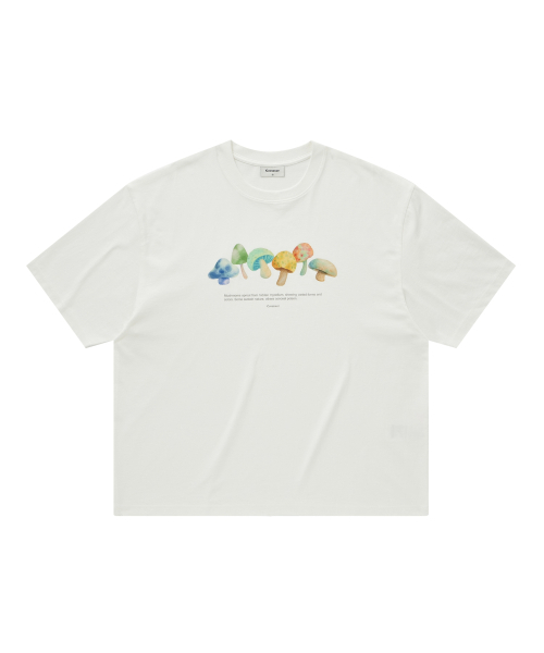 COVERNAT(カバーナット)の「マッシュルームグラフィックTシャツホワイト(Tシャツ/カットソー・レディース・その他・X-SMALL/SMALL/MEDIUM/LARGE/X-LARGE/XX-LARGE)」の1枚目の写真
