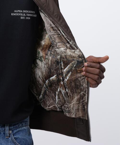 Alpha Industries(アルファインダストリーズ)の「Alpha Industries/アルファ インダストリーズ/MA-1 HERITAGE FIT FLIGHT JACKET (CAMO)/MA-1 ヘリテージフィット フライトジャケット(MA-1・メンズ・ブラウン・2XL/XL/L/M/S/5XL)」の9枚目の写真