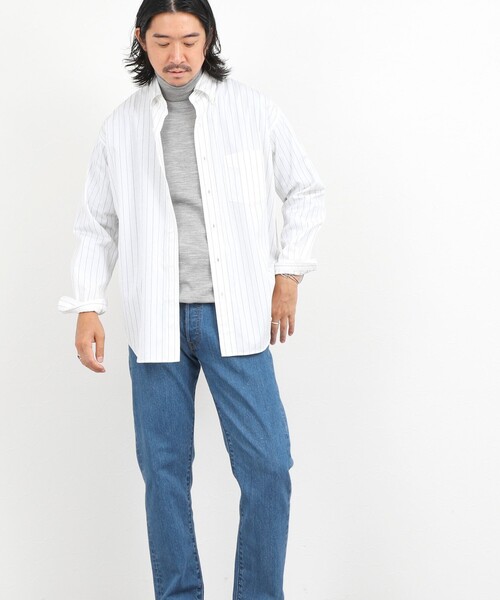 NOLLEY’S(ノーリーズ)の「ハイゲージウォッシャブルニットタートルネック 26AW(ニット/セーター・メンズ・グレイッシュブルー/ライトグレー/ボルドー/ネイビー・S/M/L)」の10枚目の写真