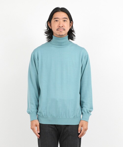 NOLLEY’S(ノーリーズ)の「ハイゲージウォッシャブルニットタートルネック 26AW(ニット/セーター・メンズ・グレイッシュブルー/ライトグレー/ボルドー/ネイビー・S/M/L)」の16枚目の写真