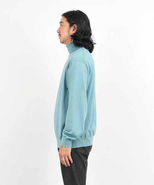 NOLLEY’S(ノーリーズ)の「ハイゲージウォッシャブルニットタートルネック 26AW(ニット/セーター・メンズ・グレイッシュブルー/ライトグレー/ボルドー/ネイビー・S/M/L)」の17枚目の写真