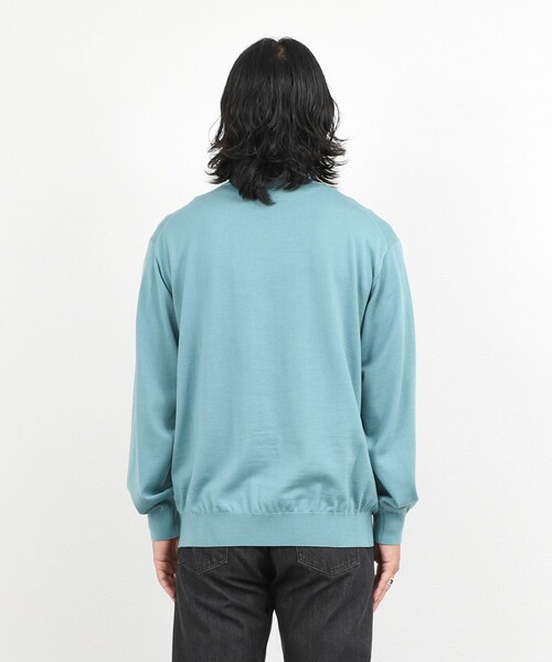NOLLEY’S(ノーリーズ)の「ハイゲージウォッシャブルニットタートルネック 26AW(ニット/セーター・メンズ・グレイッシュブルー/ライトグレー/ボルドー/ネイビー・S/M/L)」の18枚目の写真